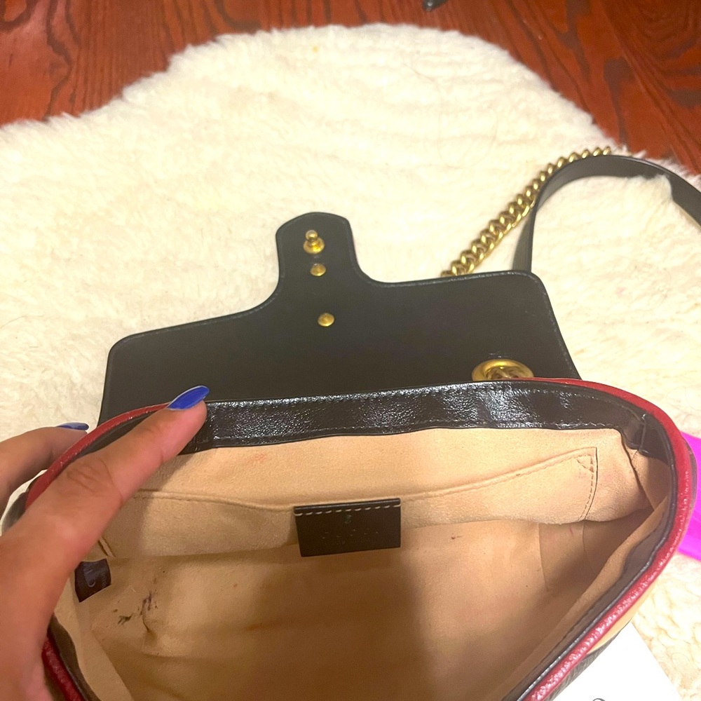Gucci mini cross body GG Marmount - Picture 3 of 4